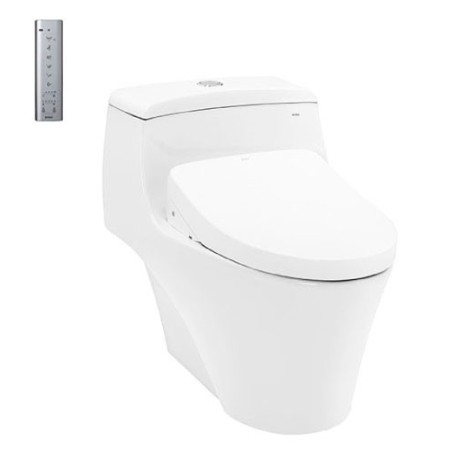 Bồn cầu 1 khối kèm nắp rửa điện tử TOTO CW823REAW12
