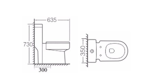Bồn cầu một khối Kolni A038