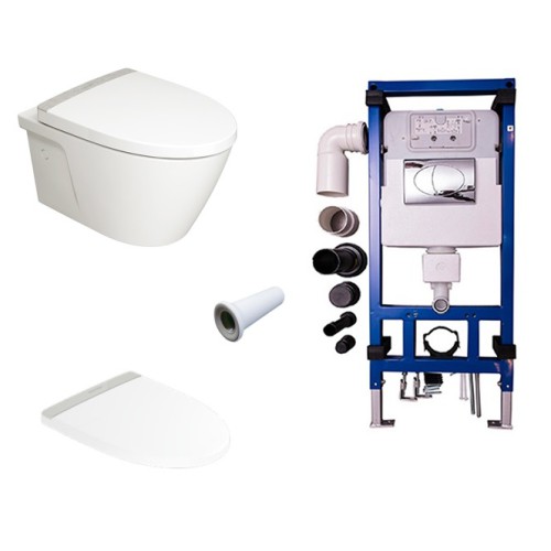 Bộ bồn cầu treo tường American Standard VF-3119B-WT (Bao gồm két treo, sứ, nút nhấn, ống nối)