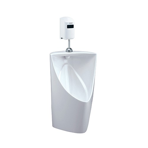 Bồn tiểu đứng nam treo tường cảm ứng Caesar U0233-A657DC (Đủ bộ)