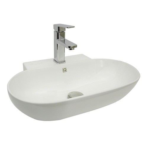 Chậu rửa lavabo Lowen BA-145 (Treo tường hoặc bàn đá : 555x395x120 mm)