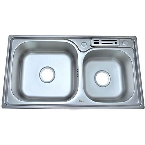 Chậu rửa bát 2 hố Cielo CE06 CD (810x430x220)