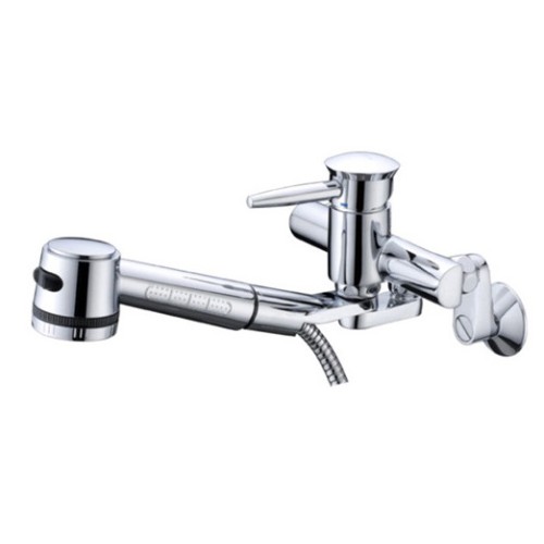 Vòi rửa bát cắm tường Ecofa E-3306 (dây rút)