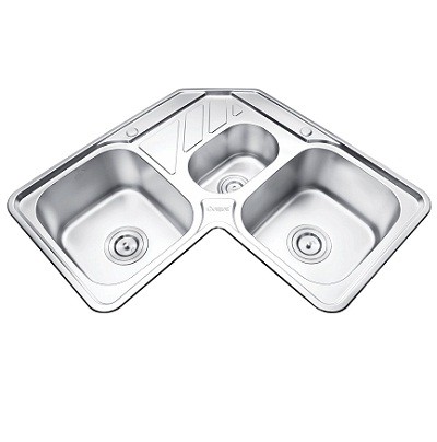 Chậu rửa bát góc inox Gorlde GD 504 (90x90)