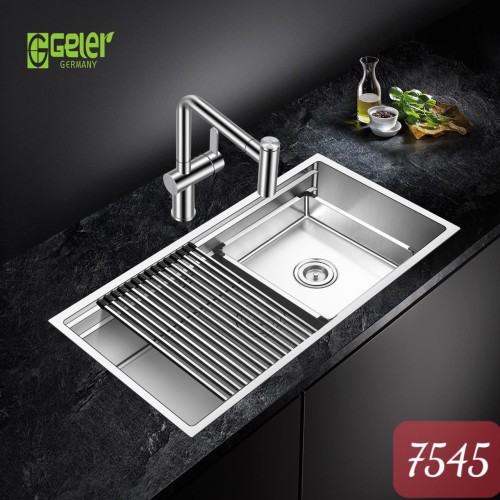 Chậu rửa bát 1 hố Geler GL Eco 7545 (750x450x220mm)