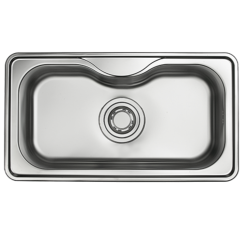 Chậu rửa bát 1 hố Hàn Quốc LIZENS HS 870 (870x480mm)