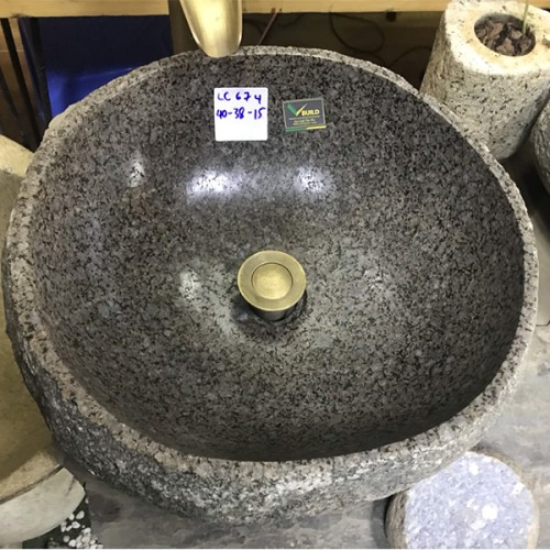 Chậu rửa mặt lavabo đá cuội Tây Bắc LC674