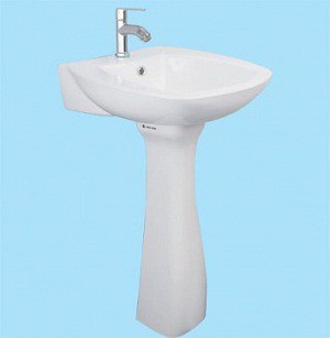 Chậu rửa Lavabo Thiên Thanh LT65L1T/PD0100T ( chưa bao gôm chân đế )