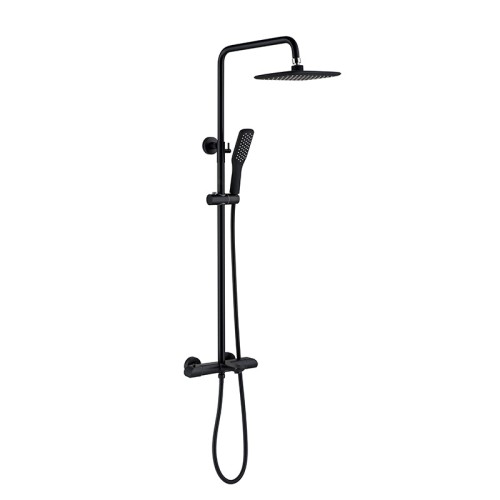 Sen cây tắm nhiệt độ bát vuông màu đen Miken MK-1445140B-MT