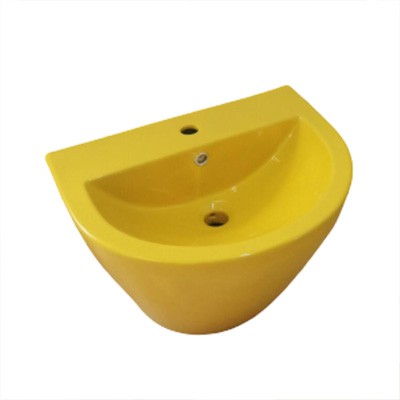Chậu liền chân treo tường màu vàng trẻ em Miken MKC-0110Y