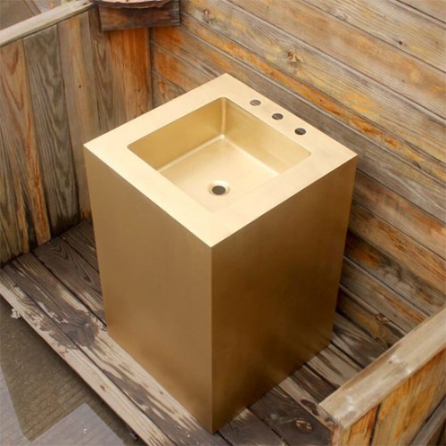Chậu lavabo bằng đồng MKC-D130 (Đặt hàng từ 15-25 ngày)