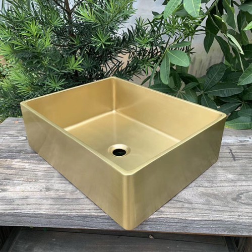 Chậu lavabo bằng đồng MKC-D132 (Đặt hàng từ 15-25 ngày)