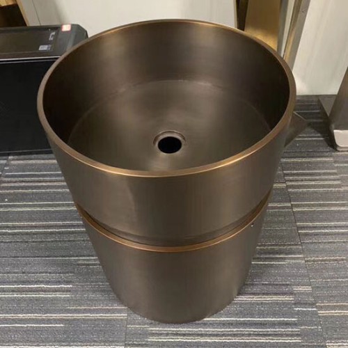 Chậu lavabo bằng đồng MKC-D133 (Đặt hàng từ 15-25 ngày)