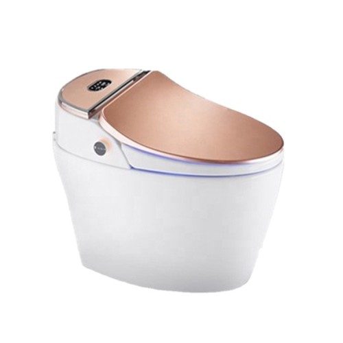 Bồn cầu nắp rửa điện tử màu hồng vàng Rose Gold Miken LP-X609RG