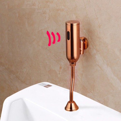 Van xả cảm ứng tiểu nam màu hồng vàng Rose Gold Miken MKV-C320RG