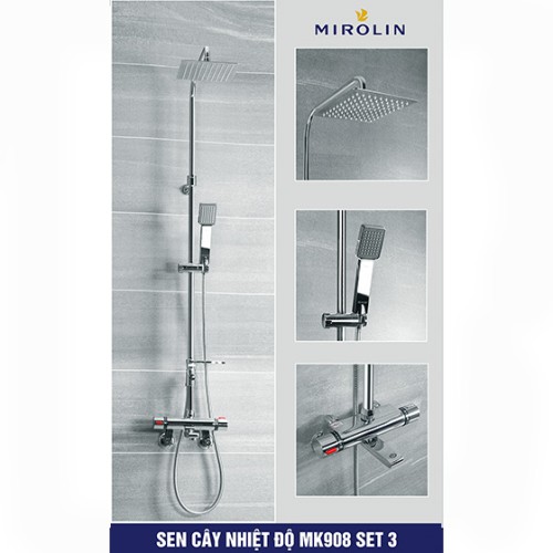 Sen cây điều chỉnh nhiệt độ Mirolin MK-908-Set 3 (Bát 20x20cm)