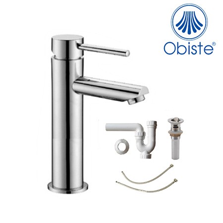 Vòi chậu lavabo nóng lạnh 1 lỗ Obiste OB102H