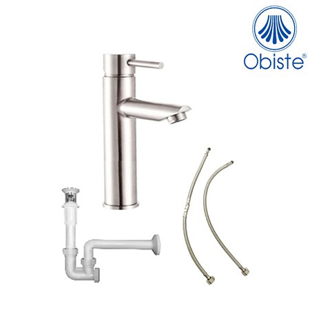 Vòi chậu lavabo nóng lạnh 1 lỗ Obiste OB202