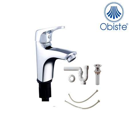 Vòi chậu lavabo nóng lạnh 1 lỗ Obiste OB409