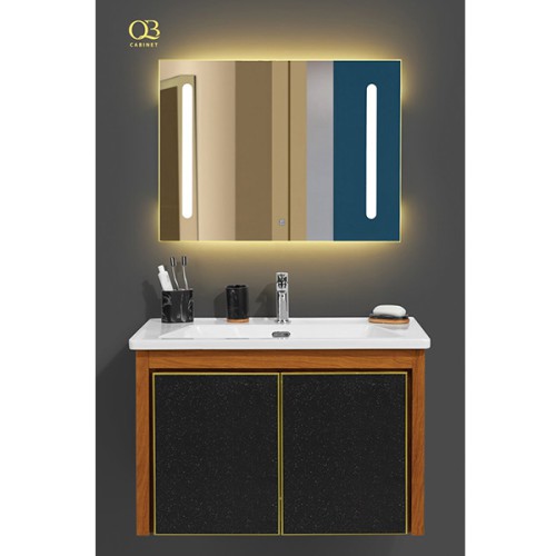 Bộ tủ chậu QB Cabinet QG8002-QC280HT-QL931VT (81x50x52cm)