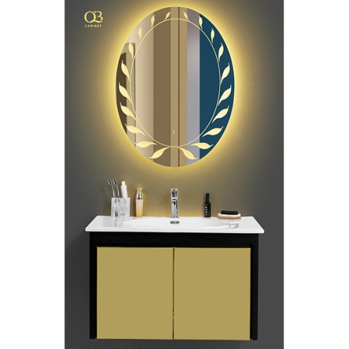Bộ tủ chậu QB Cabinet QG8004-QC280OV-QL912V (81x50x51cm)