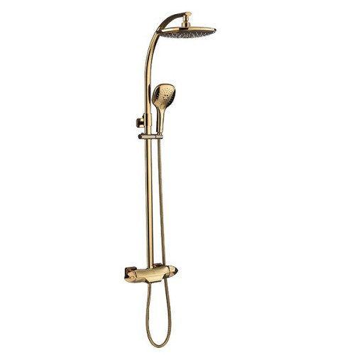 Sen cây tắm cao cấp nhiệt độ mạ màu vàng Miken MK-51074