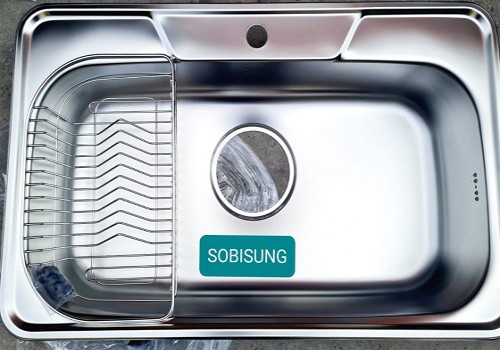 Chậu rửa bát 1 hố Hàn Quốc Sobisung NS-850 (850x515x200mm)