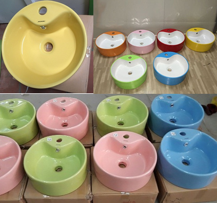 Chậu rửa mặt lavabo trẻ em (màu toàn phần)