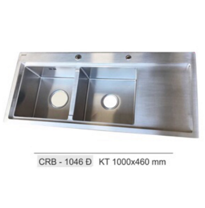 Chậu rửa bát Inox 304 đúc liền khối Soochi 1046 (1000x460)