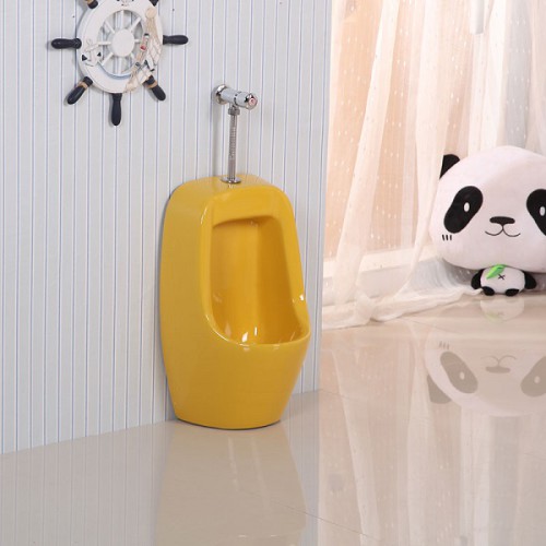Bồn tiểu trẻ em màu màu vàng MKT-302Y ( Đã bao gồm van nhấn tay)