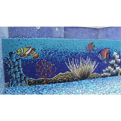 Gạch tranh bể bơi Mosaic TMS 332