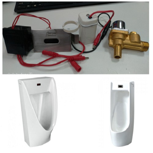 Van xả cảm ứng tiểu nam dùng cho tất cả các loại Inax, TOTO, Caesar,American ,Viglacera Techome  (Pin -220V)