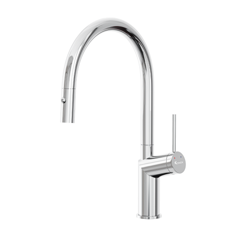 Vòi rửa bát nóng lạnh Konox Modo Grey