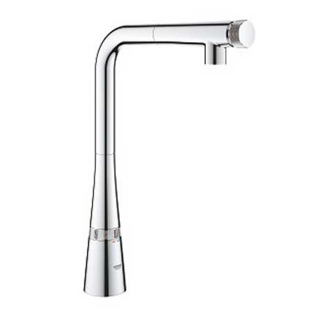Vòi rửa bát nóng lạnh Grohe Zedra 31593002 (dây rút)