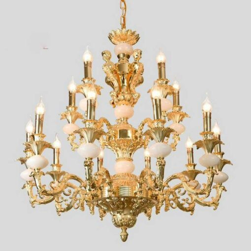 Đèn Chùm Đồng Đá 8258T15