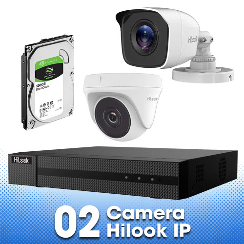 Bộ 2 Mắt Camera IP HILOOK 2.0mp