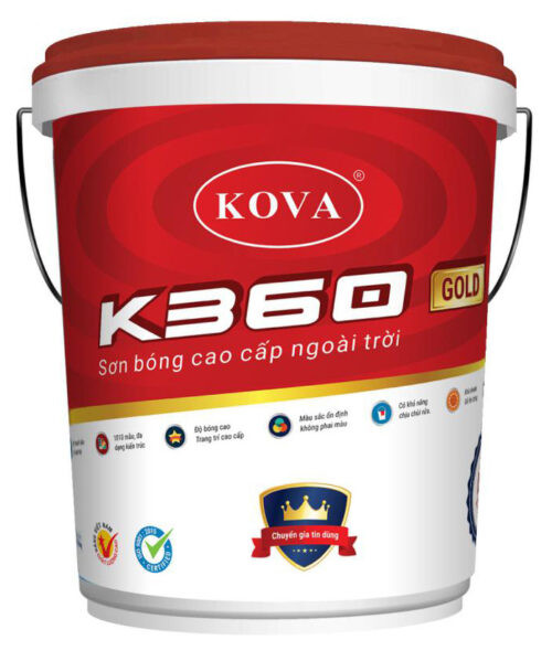 Sơn Kova bóng cao cấp ngoài trời K360-Gold – 20kg