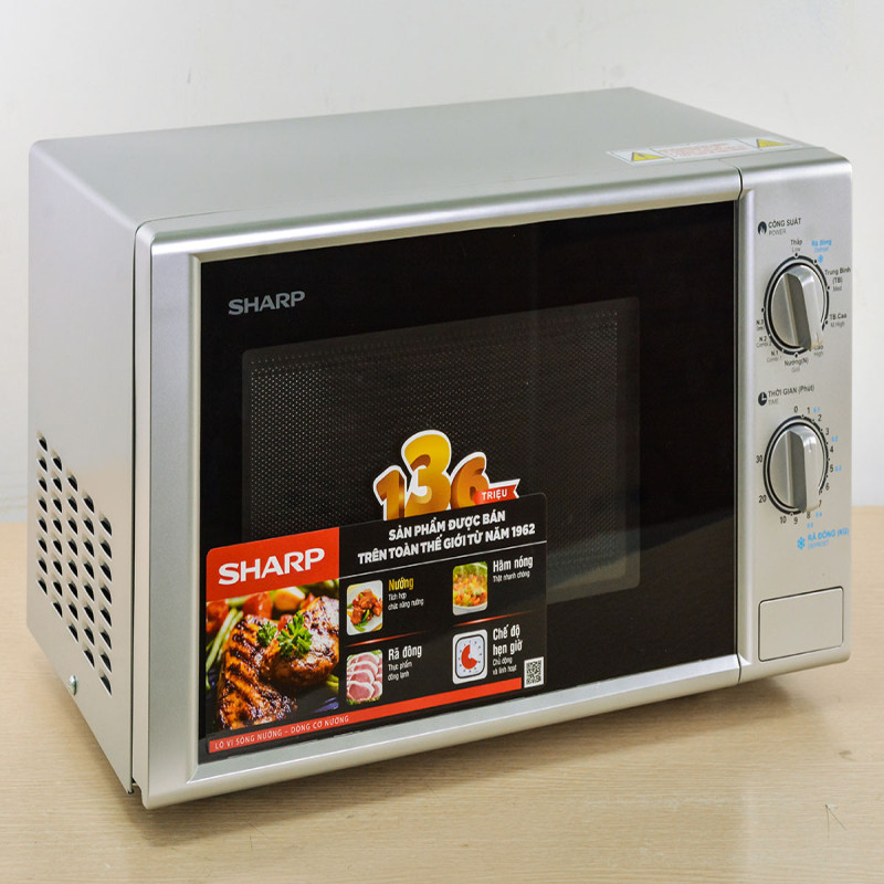 Lò vi sóng có nướng Sharp R-G228VN-SL 20 lít