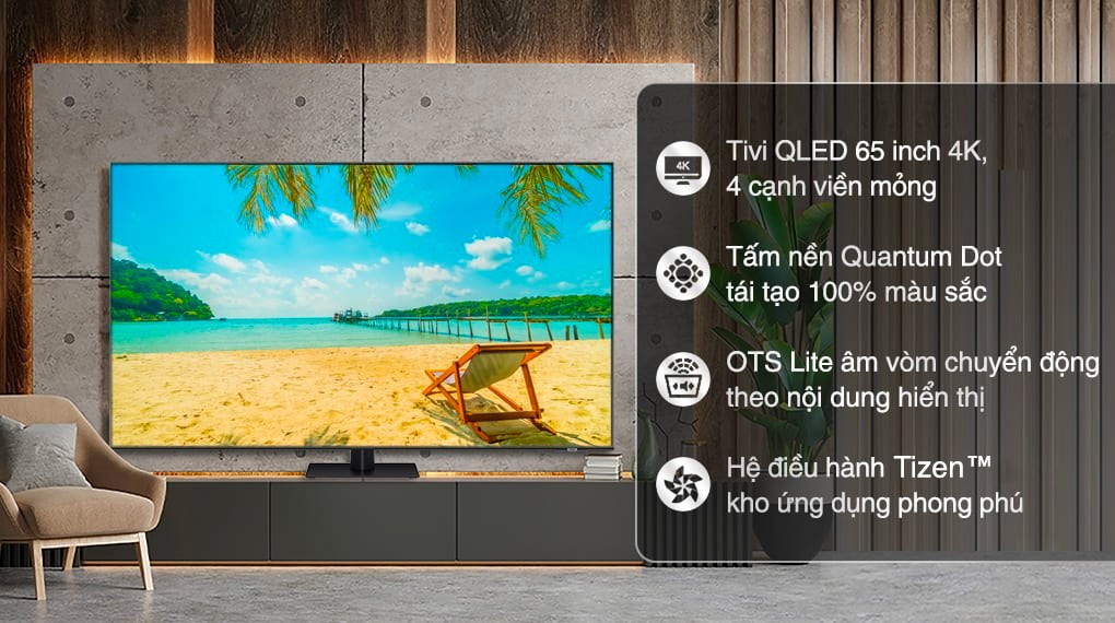 Smart Tivi QLED 4K 65 inch Samsung QA65Q70B