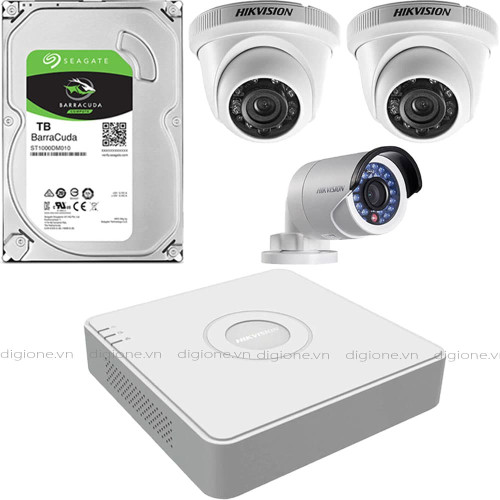 Bộ 3 Mắt Camera HIKVISION 2.0mp