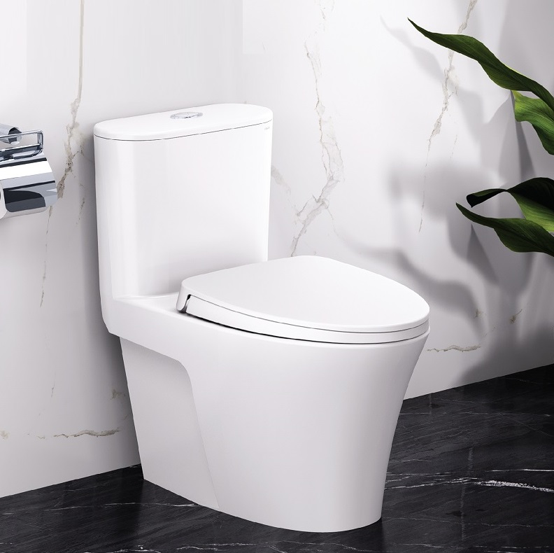 Bàn cầu 1 khối nắp êm Caesar CD1395