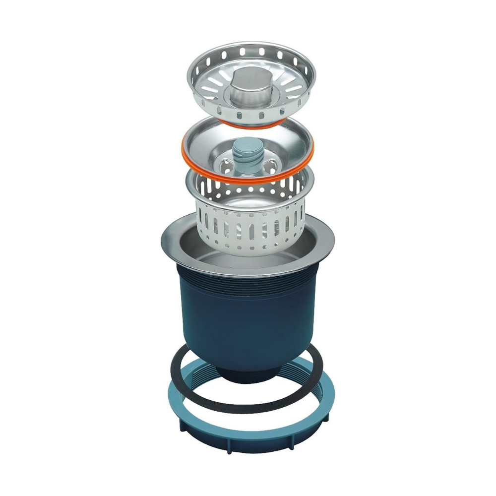 Bầu inox đựng rọ rác cho chậu rửa bát (Phi 140) - Image 6