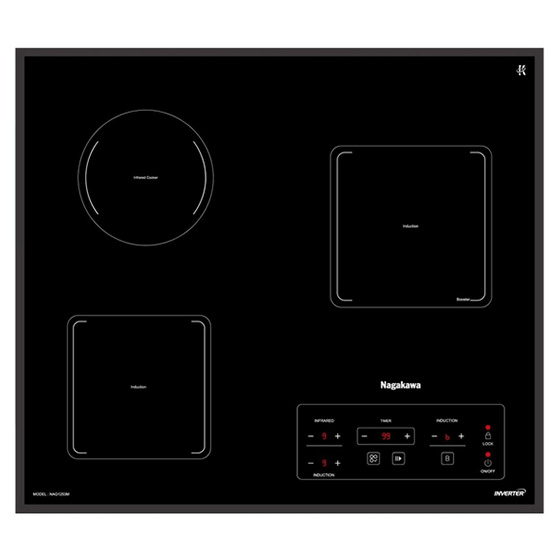 Bếp từ 2 lò nấu Nagakawa NK2C06MS - Image 5