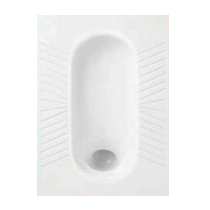 Bệt xí xổm màu trắng vân đá dành cho công nhân , nhà máy, bệnh viện, nơi công cộng MKX-6002W - Image 4