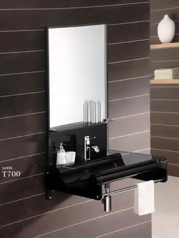 Bộ chậu kính Senli T650B - Image 3