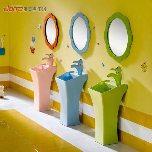 Bộ chậu vòi lavabo trẻ em mẫu giáo mầm non Miken MKV-326 - Image 5