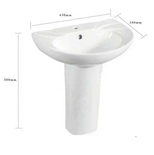 Bộ chậu vòi lavabo trẻ em mẫu giáo màu xanh lá cây Miken MKV-0931G - Image 3