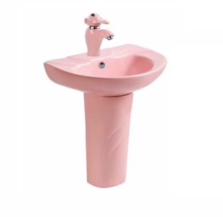 Bộ chậu vòi lavabo trẻ em mẫu giáo màu xanh lá cây Miken MKV-0931G - Image 4