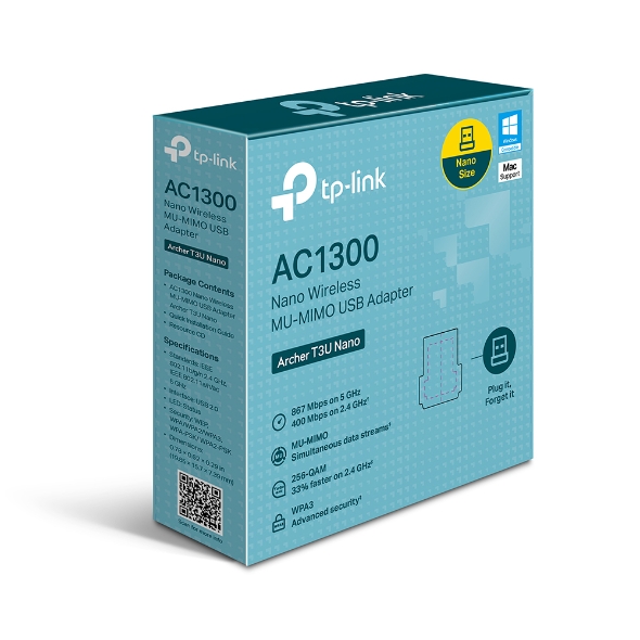 Bộ Chuyển Đổi USB MU-MIMO Không Dây Nano AC1300 TP-Link Archer T3U Nano - Image 3