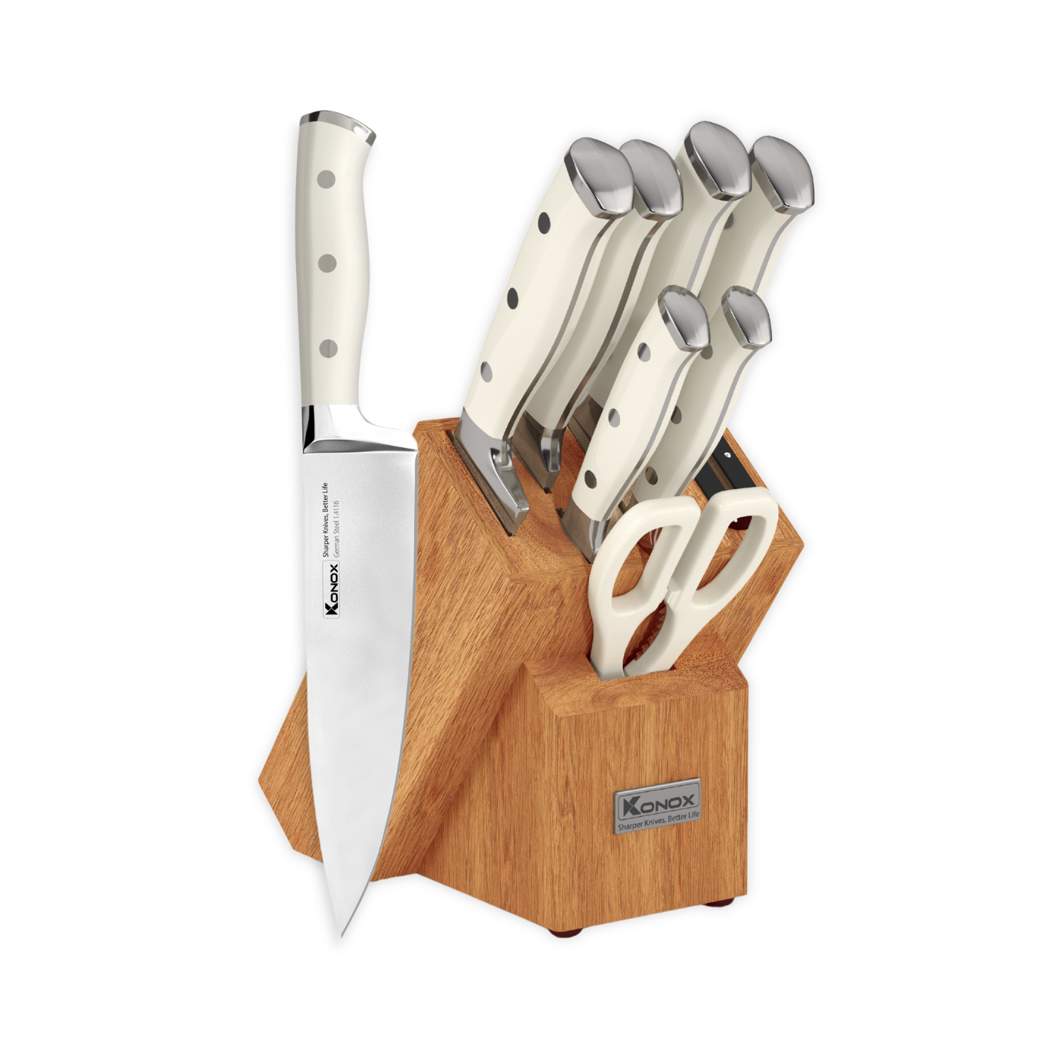 Bộ dao làm bếp 3 món Konox Alder Set - Image 3
